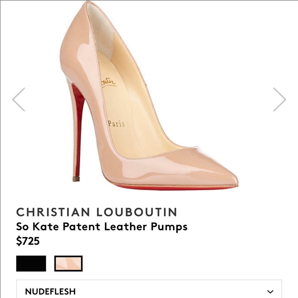 Louboutin So Kate Nudeflesh- Size 37